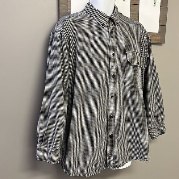 ORVIS Plaid Men’s Button Down Cotton Long Sleeve Shirt with Collar & Pocket- XL - Picture 3 of 16